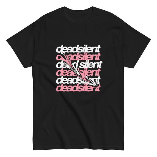 Dead Silent Smudge T-Shirt Black/Pink
