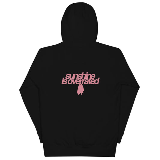 Sunshine Is Overrated Hoodie Black/Pink