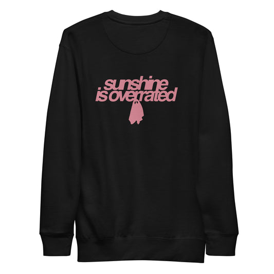 Sunshine Is Overrated Crewneck Black/Pink